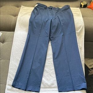 Ralph Lauren Blue Dress Pants Straight-Leg Elegance